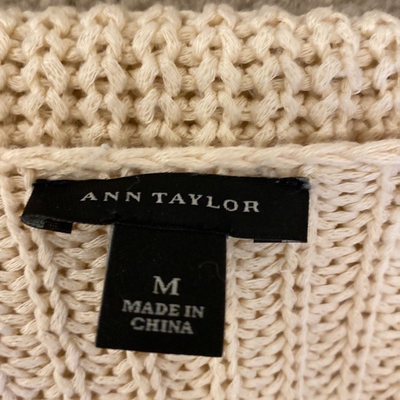 Ann Taylor light Peach with Black Sweater - Picture 3 of 6